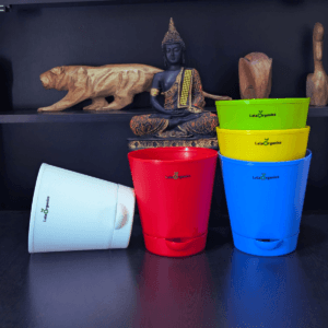 LeleOrganics Self Watering Pots for Plants - Set of 3